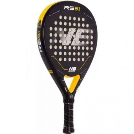 Enebe RS 9.1 Pala de Pádel Amarilla/Negra - Forma Híbrida, Eva HR3, Fibra de Vidrio - Para Principiante/Intermedio Enebe RS 9.1 Pala de Pádel Amarilla/Negra - Forma Híbrida, Eva HR3, Fibra de Vidrio - Para Principiante/Intermedio